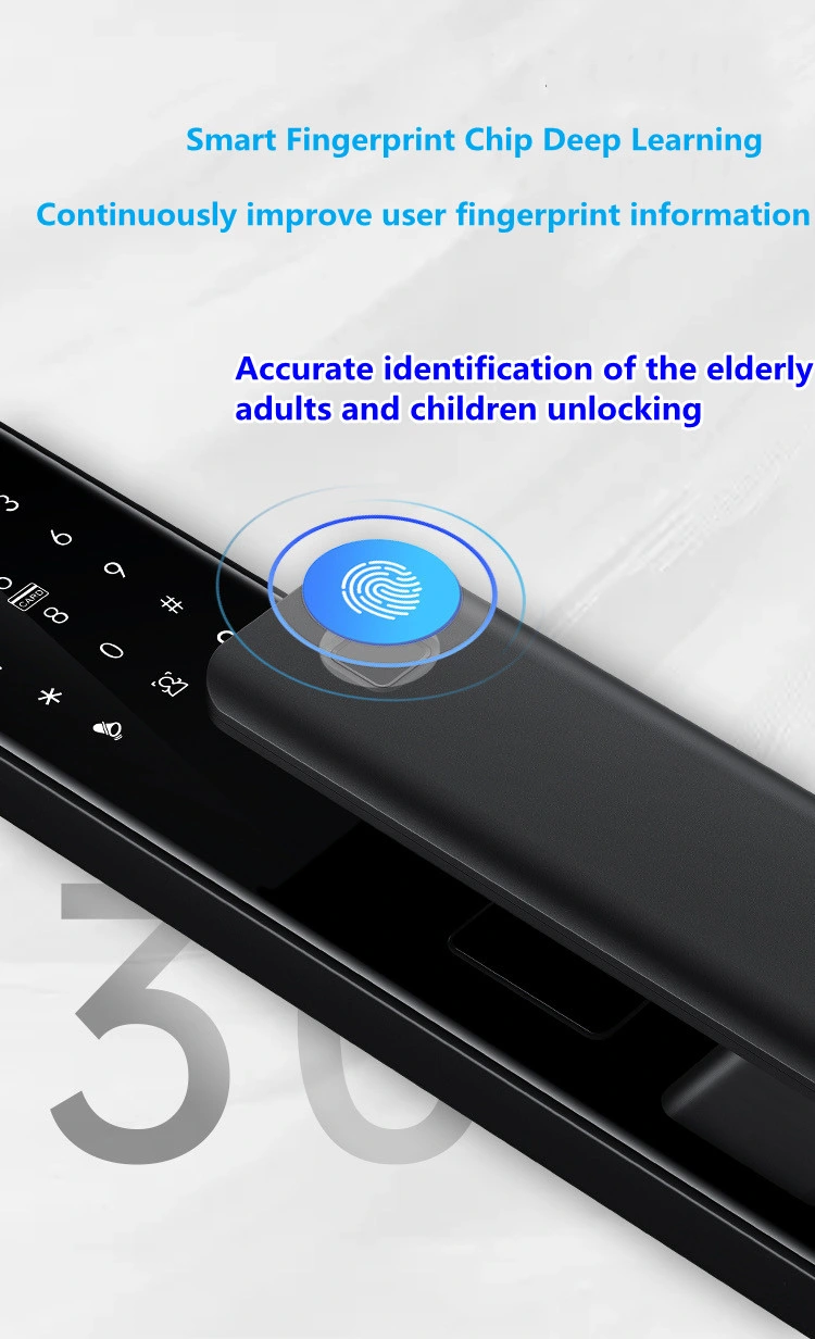 Manufacturer Digital Door Handle RFID Hotel Lock System Keys Blue Tooth OEM ODM APP Door Lock