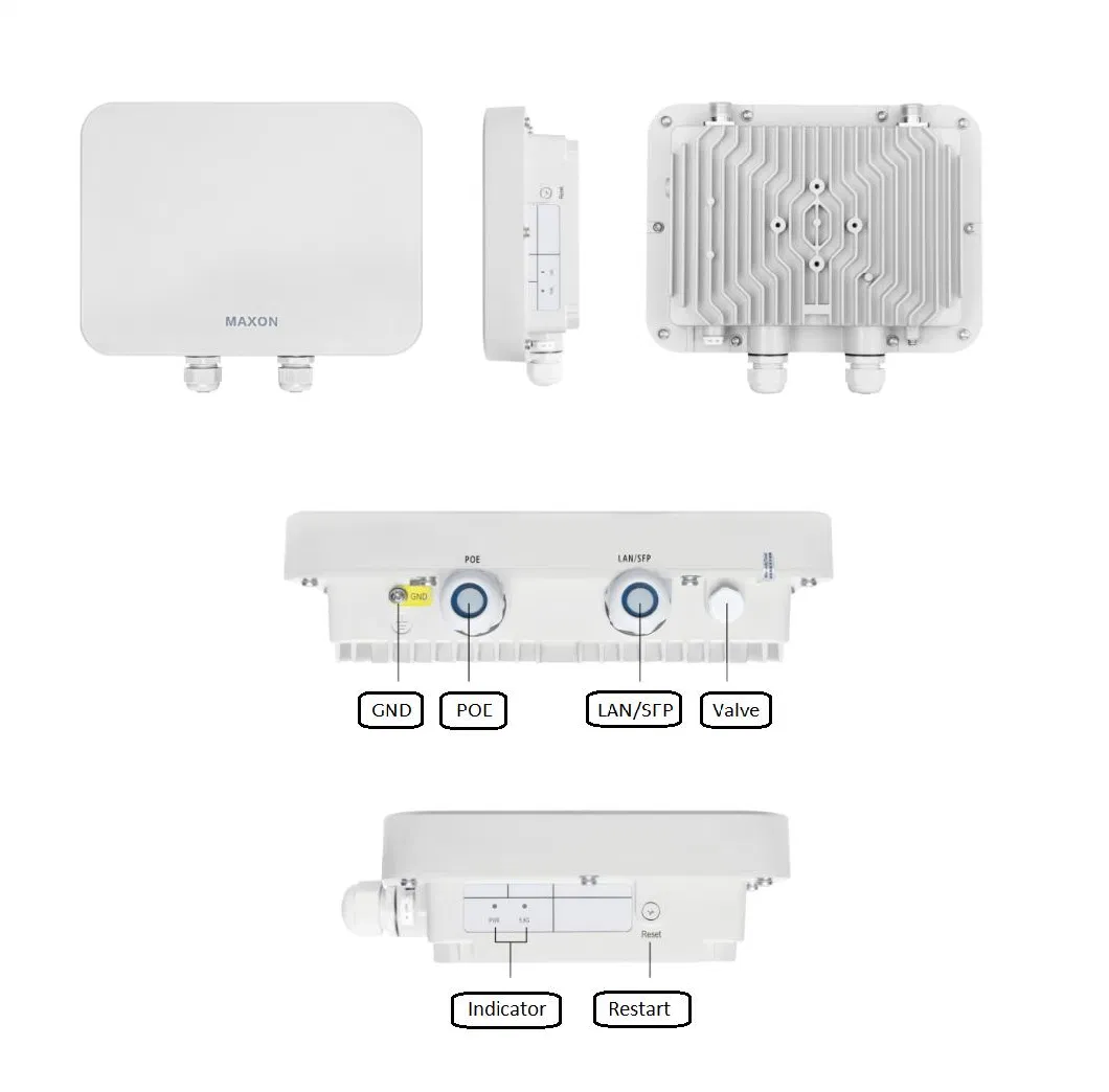 [All WiFi6] Maxon Customizable 802.11ax Industrial Wireless Ap & Bridge & Uwb Base Station with Strong Explosion-Proof Enclosure