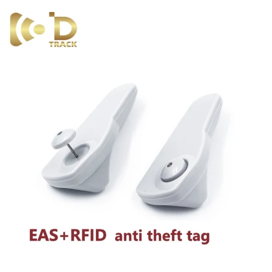 Etiqueta RFID antirrobo de seguridad Universal personalizada EAS RF Am, etiqueta dura de doble frecuencia para ropa, zapatos, bolsas